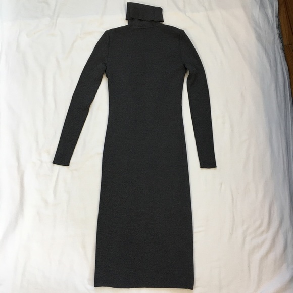 Antonio Melani Grey Long Sleeve Turtleneck Sweater Dress, XS - Picture 4 of 8